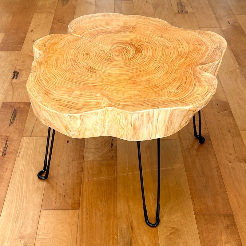 Hinoki Iron Table 】No.874 | Wood Factory Silky