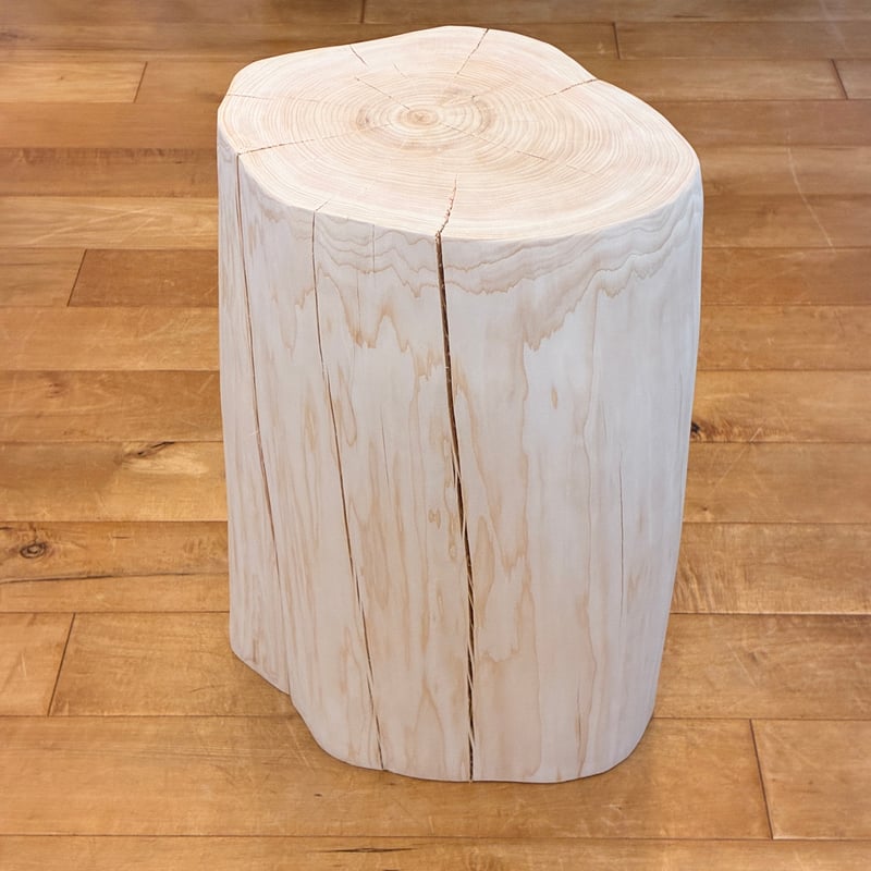 Hinoki Wood Stool No.1715 | Wood Factory Silky