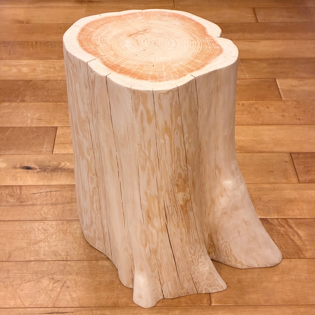 Hinoki Wood Stool No.1700 | Wood Factory Silky