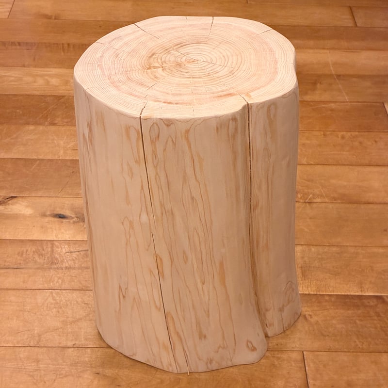Hinoki Wood Stool No.1699 | Wood Factory Silky