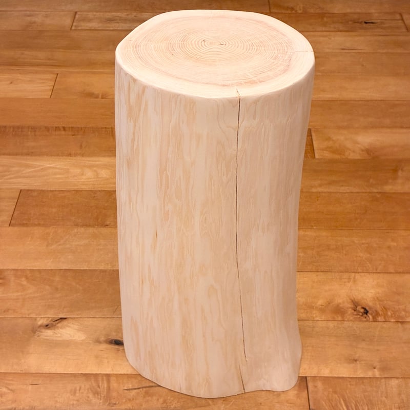 Hinoki Wood Stool No.1589 | Wood Factory Silky