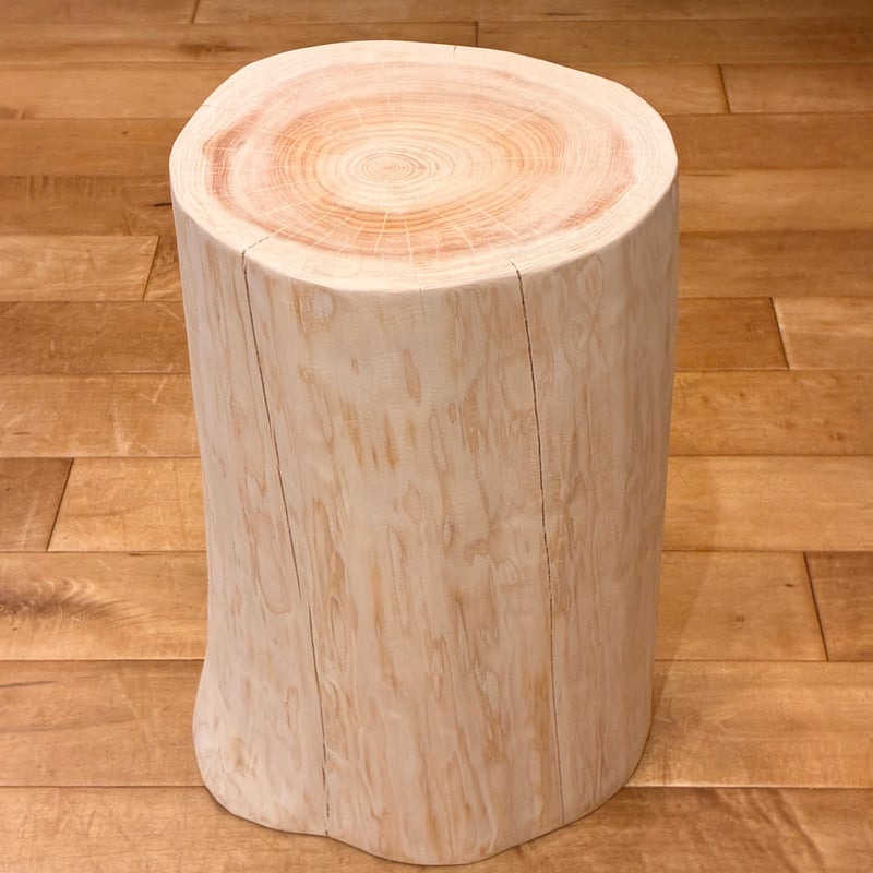 Hinoki Wood Stool No.1660 | Wood Factory Silky