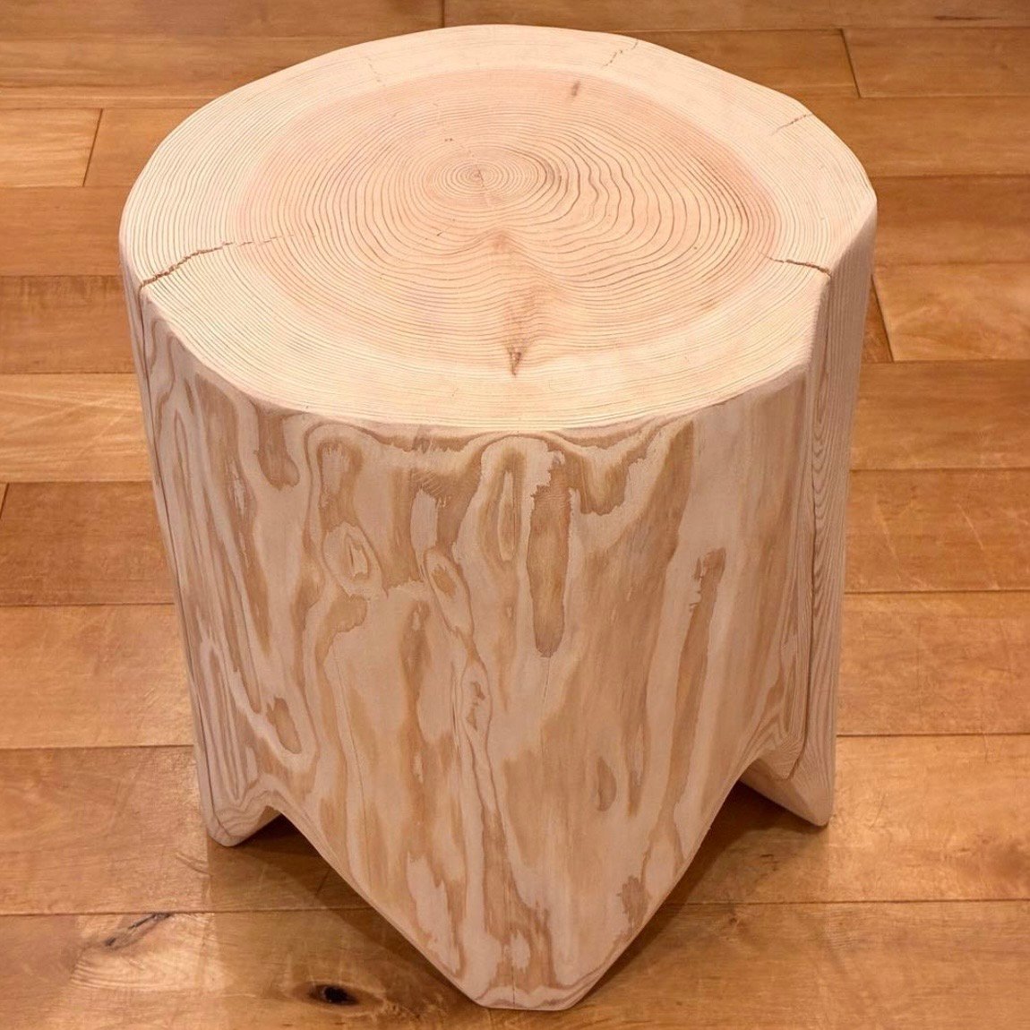 Sugi Wood Stool No.1656 | Wood Factory Silky