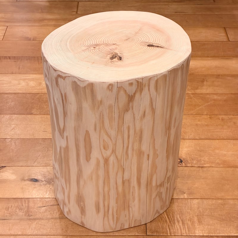Sugi Wood Stool No.1548 | Wood Factory Silky