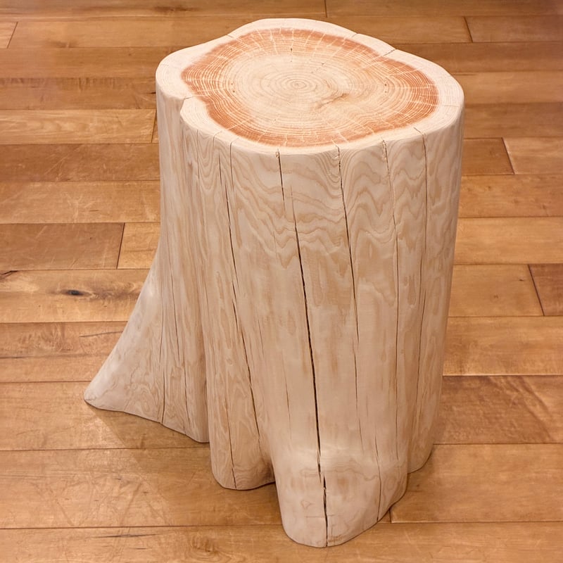 Hinoki Wood Stool No.1700 | Wood Factory Silky