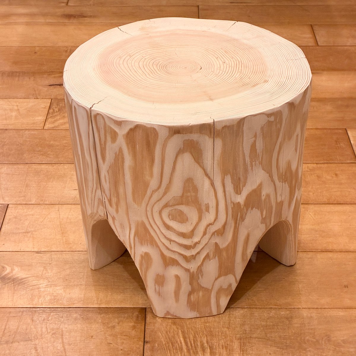 Sugi Wood Stool No.1551 | Wood Factory Silky