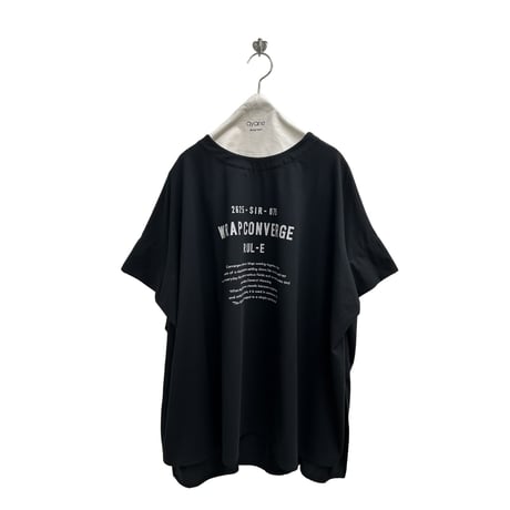 【ayane】ポンチョ型ロゴTシャツ