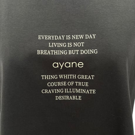 【ayane】ポンチ素材ゆるTシャツ