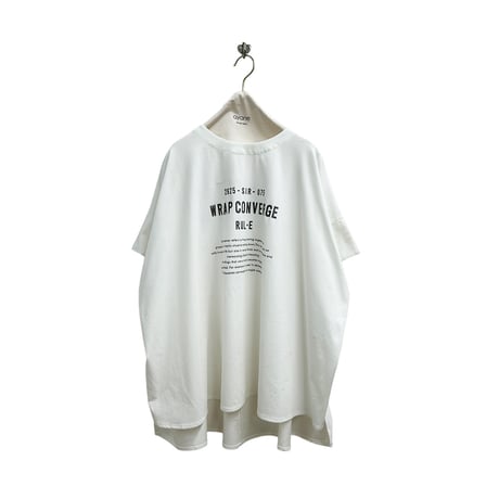 【ayane】ポンチョ型ロゴTシャツ