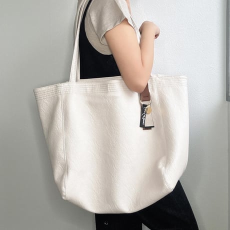 【charmaer】フェイクレザートートバッグ