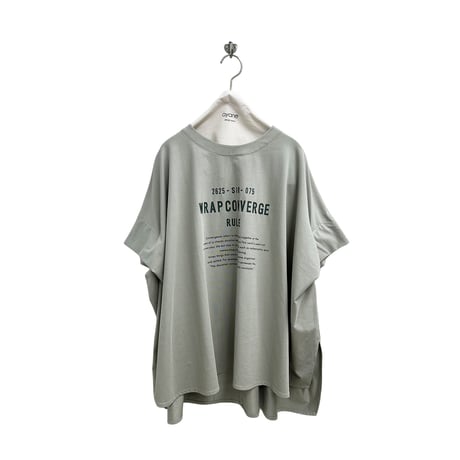 【ayane】ポンチョ型ロゴTシャツ