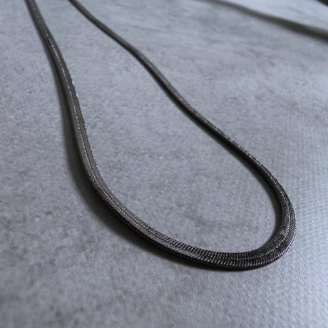 【charmaer】フラットスネークチェーンネックレス