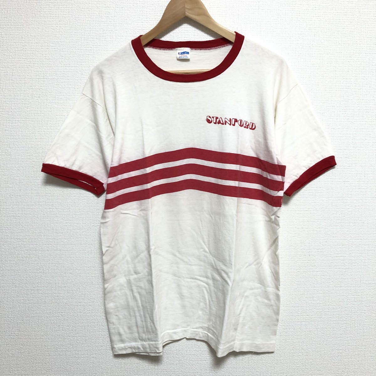 70s Champion リンガーT 染み込みプリント | HOPE STORE