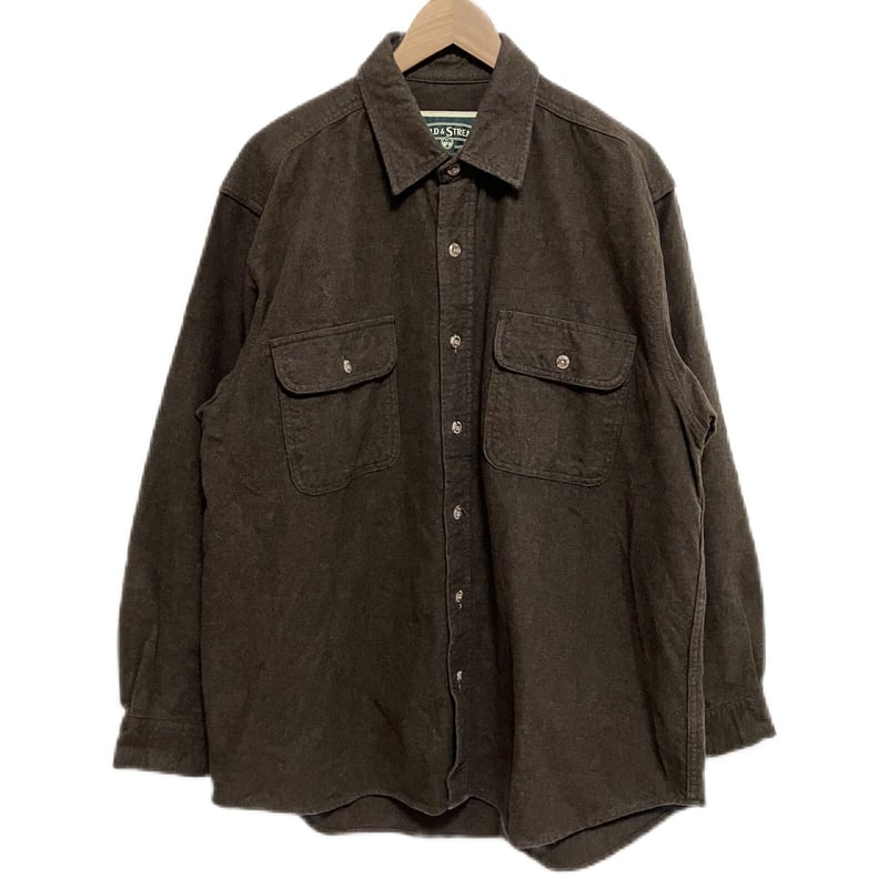 00s Field&Streem シャモアクロスシャツ ブラウン L | HOPE STORE