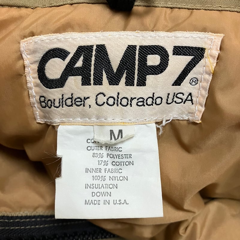 70s CAMP7 DOWN JACKET SIZE M ベージュ | HOPE STORE