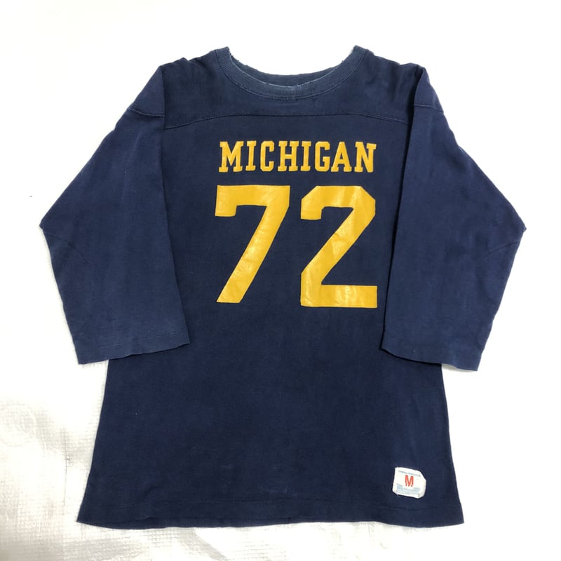 ゾロ目！70s チャンピオン フットボールT 肘パッチ CHAMPION 70s USA製 Championチャンピオン 77 ゾロ目 ナンバリング