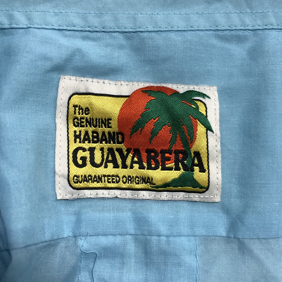GUAYABERA キューバシャツ ブラック XL ジッパーアップ 4ポケット XL】訳アリ Haband Guayabera ジップアップ 半袖キューバシャツ