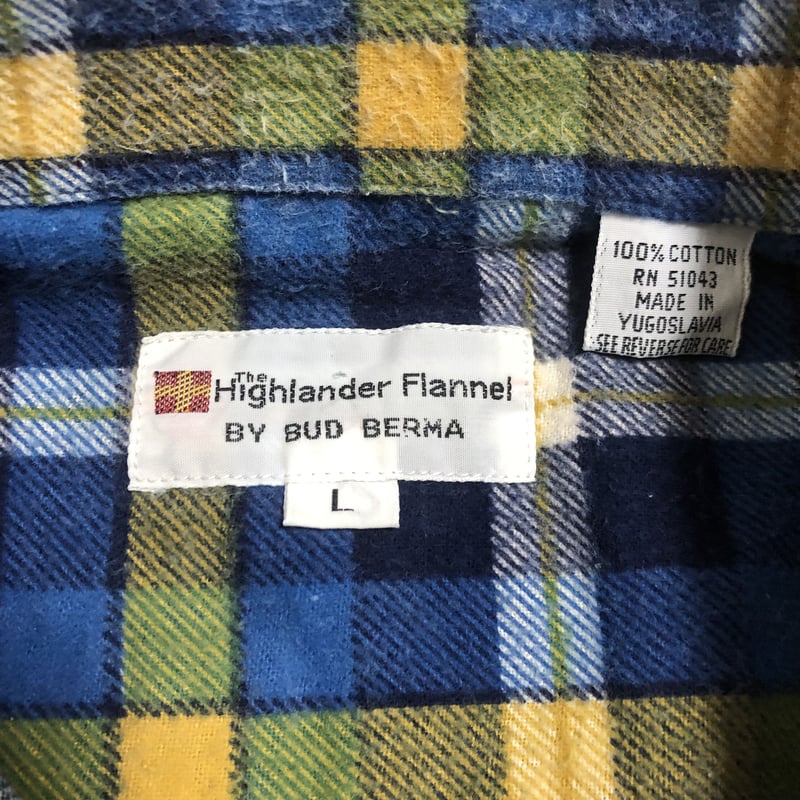 80s Highlander Flannel ネルシャツ SIZE L | HOPE STORE