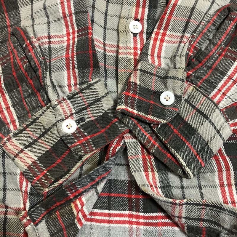 60s King Kole Vintage Flannel Shirts マチ付き Size 60s King Kole Vintage Flannel Shirts マチ付き Size