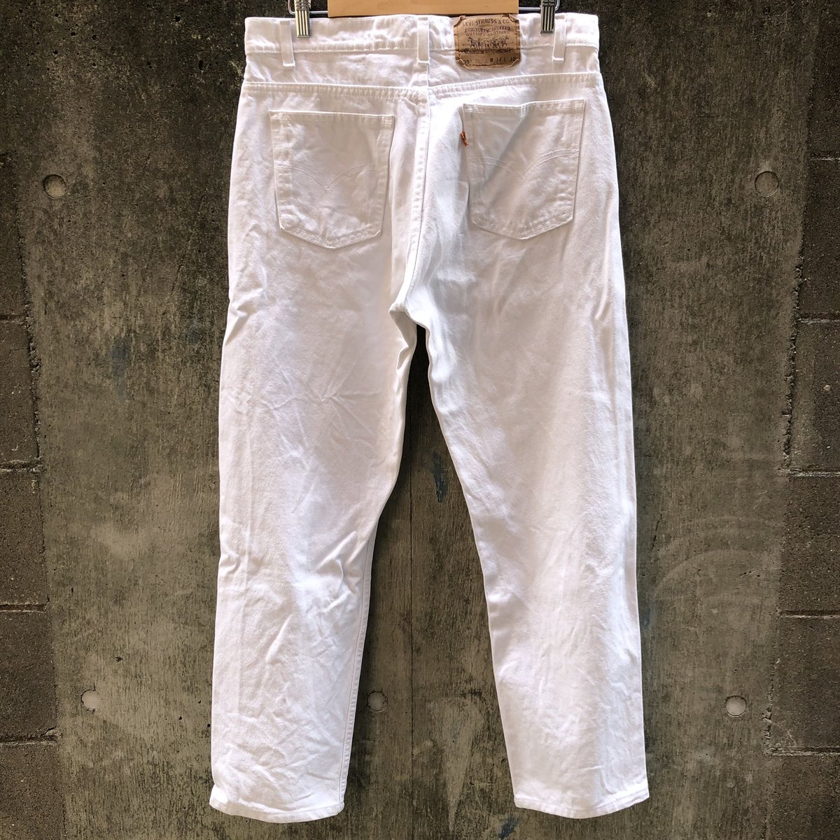90s Levis 505 White Denim MADE IN USA W34 L30 |