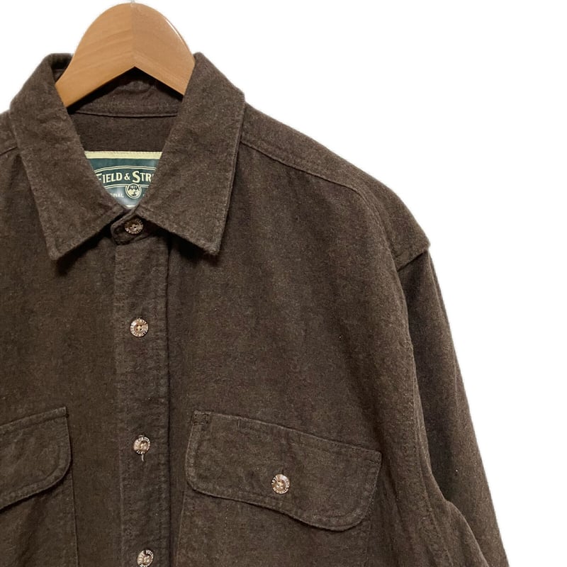 00s Field&Streem シャモアクロスシャツ ブラウン L | HOPE STORE