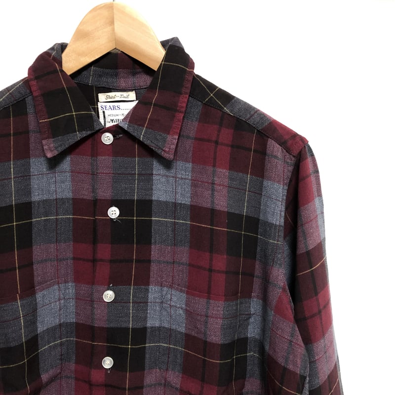 sears レーヨン　ドレスシャツ　60s 60s SEARS レーヨンシャツ SIZE M | HOPE STORE