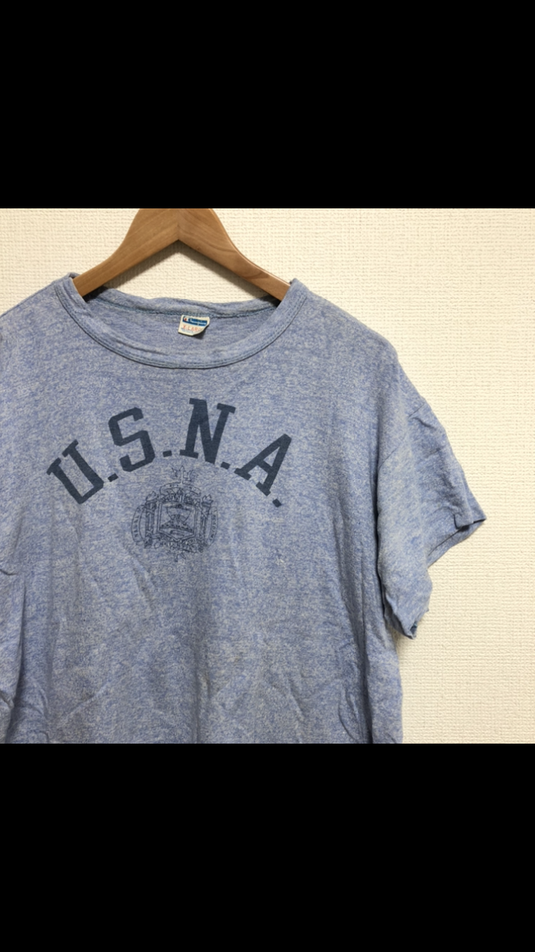 Vintage 70年代 Champion U.S.N.A 染み込み Tシャツ | HOPE 