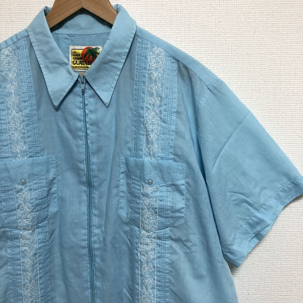 GUAYABERA キューバシャツ Zip付き SIZE XL位 | HOPE STORE