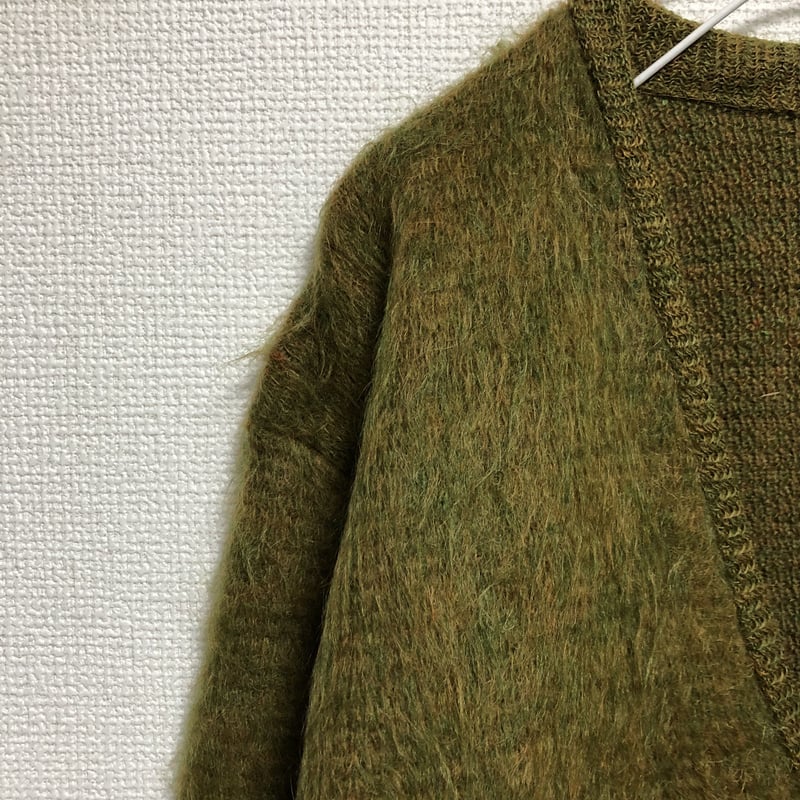 60s GRANT- CREST Vintage Mohair Cardigan 毛足長め |