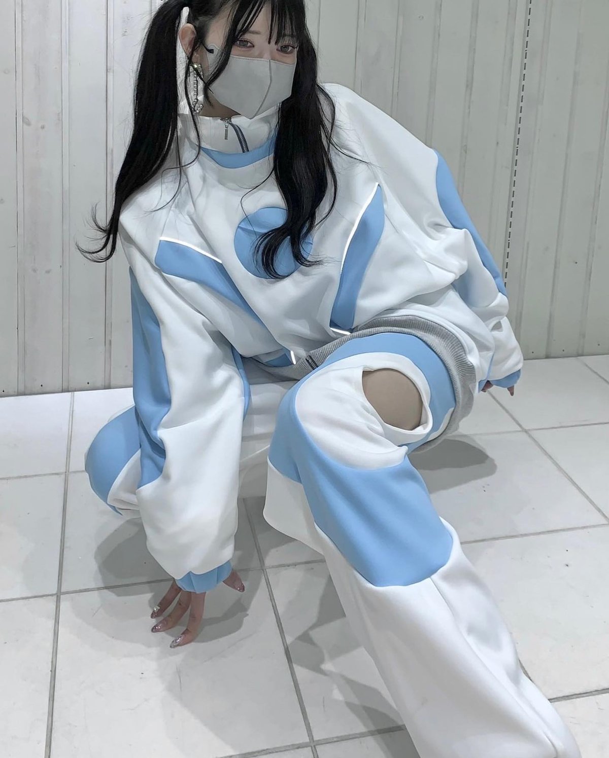 リプルパンツ light blue | maonosuke新作