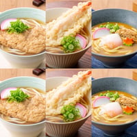【人気】京のきつね・天婦羅・カレーうどん詰合せ(６人前・ちりめん山椒付き）