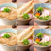 【定番】京のきつね・天婦羅・しっぽくうどん詰合せ(６人前・ちりめん山椒付き）