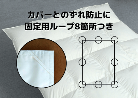 【合掛け】羽毛布団　ダウン90％　190×210cm（ダブル）リユース羽毛　日本製