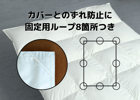【合掛け】羽毛布団　ダウン70％　190×210cm（ダブル）リユース羽毛　日本製