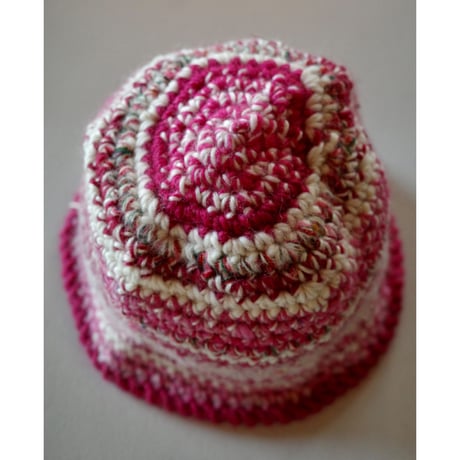 HAMAMOTO NATSUMI ｜Knit Hat  (Pink border)