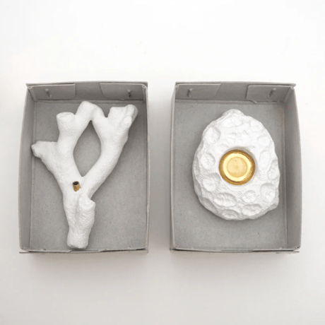 coral incense holder