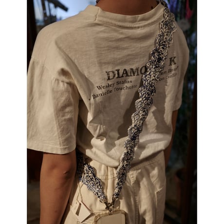 HAMAMOTO NATSUMI ｜ Phone strap (Blue×White)