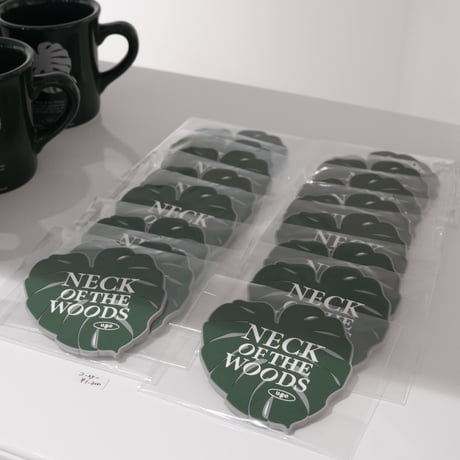 "Neck of the Woods" Original Rubber Coaster