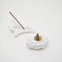 coral incense holder