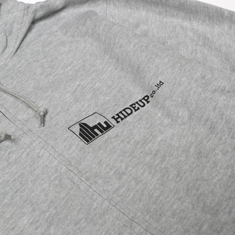 HIDEUPジップアップパーカー グレー | HIDEUP ONLINE STORE HIDEUPジップアップパーカー グレー | HIDEUP ONLINE STORE