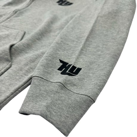 2024  HIDEUP プルオーバーパーカー 杢グレー/ブラック