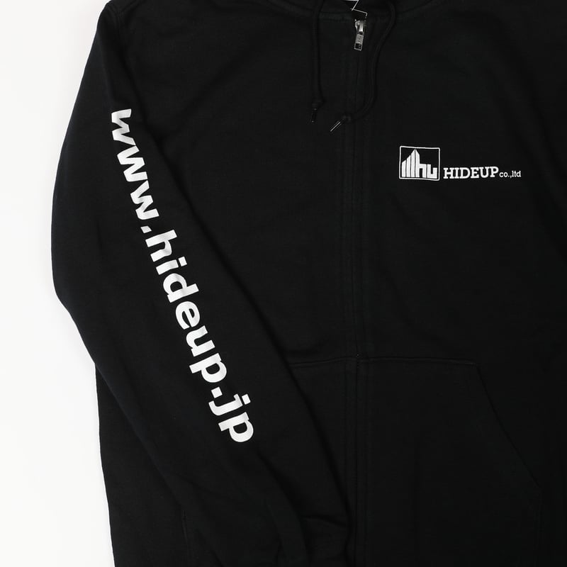 HIDEUPジップアップパーカー ブラック | HIDEUP ONLINE STORE HIDEUPジップアップパーカー ブラック | HIDEUP ONLINE STORE
