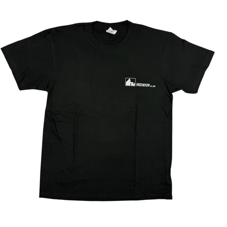 HIDEUPロゴTシャツ ブラック