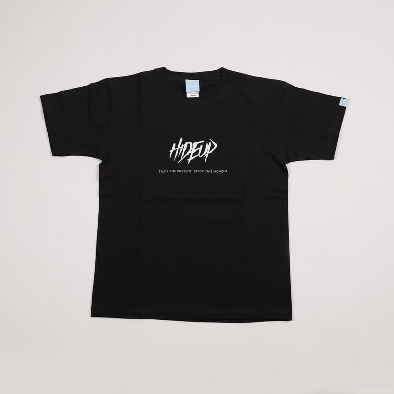 2025 HIDEUP Tシャツ Stream Logo BLACK/WHITE BLAC