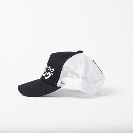 RCMFメッシュキャップ　ブラックホワイト