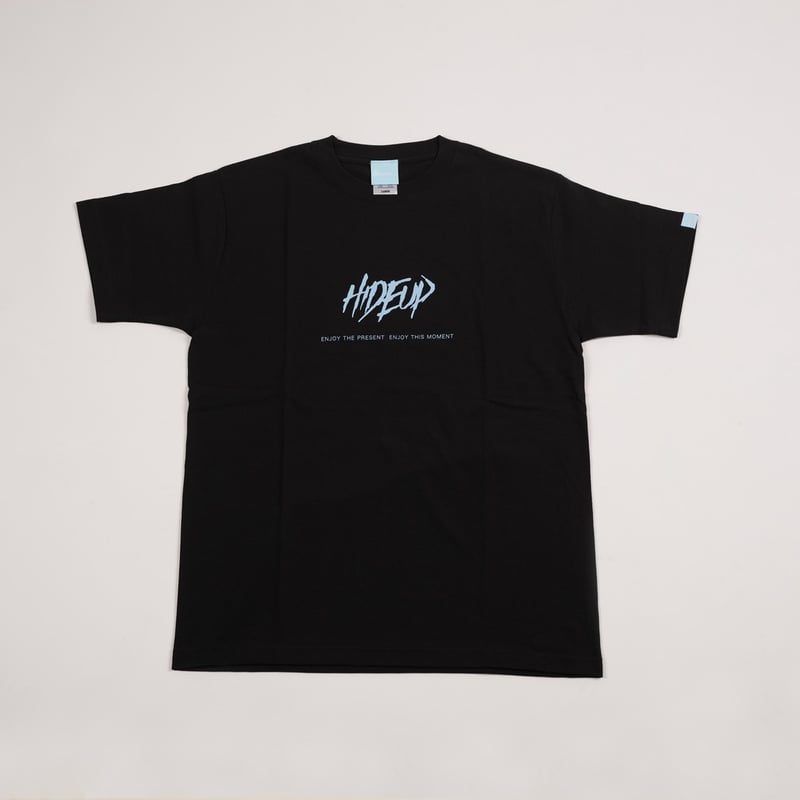 2025 HIDEUP Tシャツ Stream Logo BLACK/WHITE BLAC