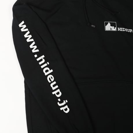 HIDEUPプルオーバーパーカー ブラック