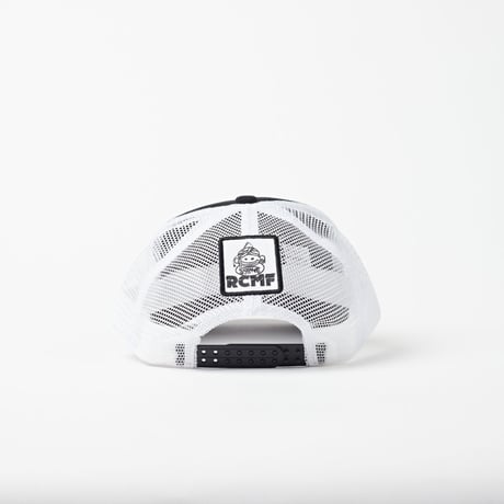RCMFメッシュキャップ　ブラックホワイト