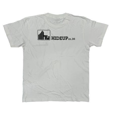 HIDEUPロゴTシャツ ホワイト