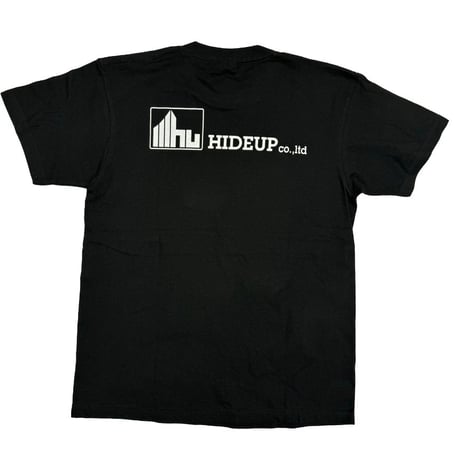 HIDEUPロゴTシャツ ブラック